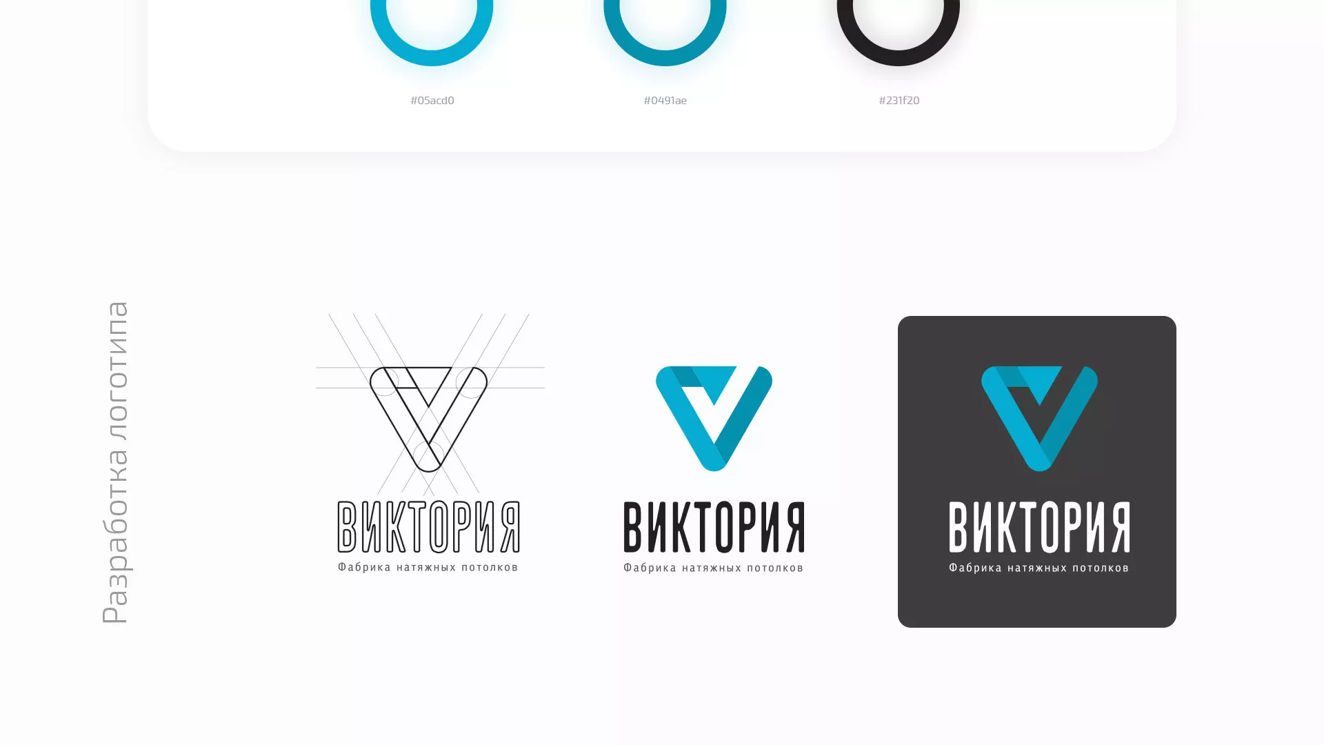 Разработка фирменного стиля компании по продаже и установке натяжных потолков в Нолинске