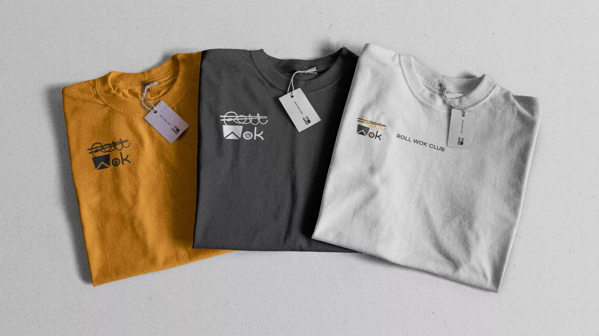 Разработка логотипа суши-бара «Roll Wok Club» в Нолинске